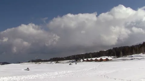 Mount Etna winter Stock Footage 48596505