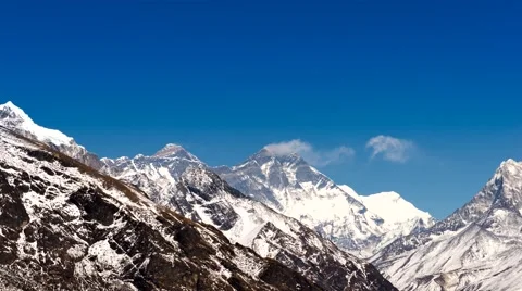Mount Everest 20sec Video stock 63737287