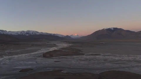 Mount Everest Aerial Drone View with Snow Peak and Majestic Himalaya Vista Stock Footage 326773430