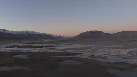 Mount Everest Aerial Drone View with Snow Peak and Majestic Himalaya Vista Stock Footage 326773560