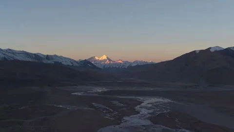 Mount Everest Aerial Drone View with Snow Peak and Majestic Himalaya Vista Stock Footage 326773578