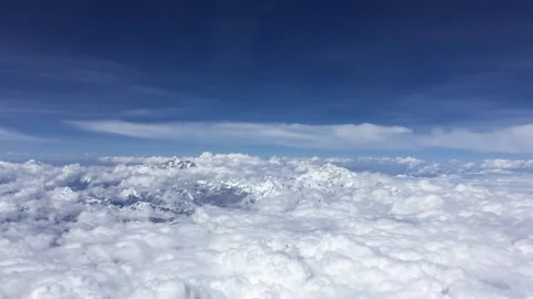 Mount Everest from an Airplane Stock-Footage 140971498