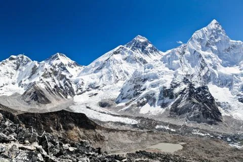 Mount Everest View Stock Photos