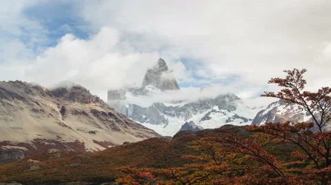 Mount Fitz Roy 02 Time Lapse (Patagonia, Argentina) 库存影片 53299198