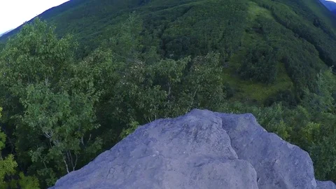 Mount Frog on Sakhalin Island Stock Footage 73834469