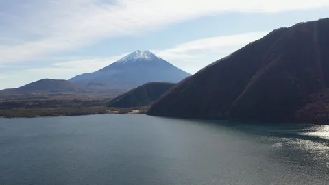 Mount Fuji Aerial View Stock Footage 98638909
