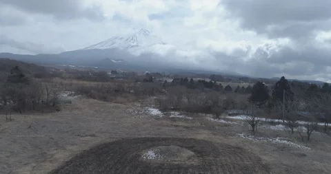 Mount Fuji Aerial View Stock Footage 99938367
