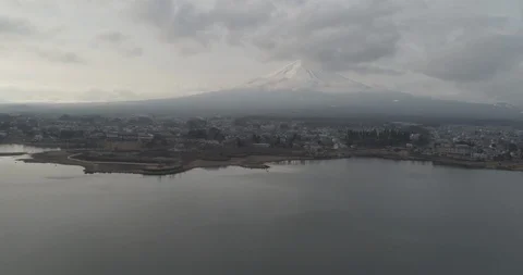 Mount Fuji Aerial View Stock Footage 99942341
