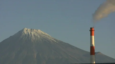 Mount Fuji And Stack Stock Footage 738288