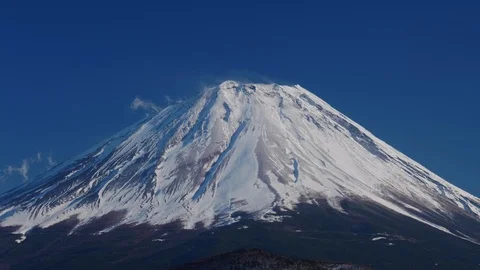 Mount Fuji Close-up Stock Footage 85822972