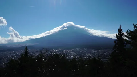 Mount Fuji Cloud Lenticular 動画素材 132134242