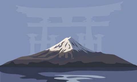 Mount fuji Stock Illustration