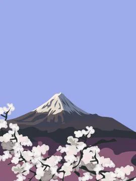 Mount Fuji Stock Illustration