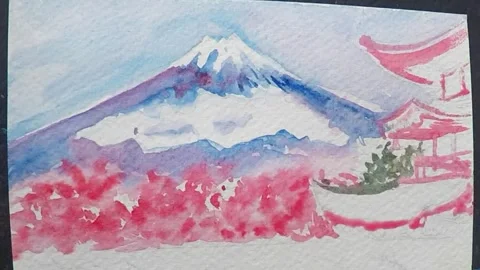 Mount fuji japan Stock Footage 290898798