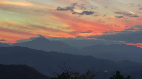 Mount Fuji Sunset Stock Footage 47620590