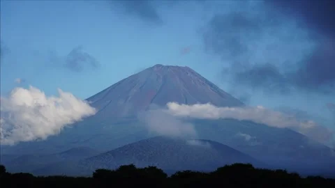 Mount fuji time lapse Stock Footage 263420543