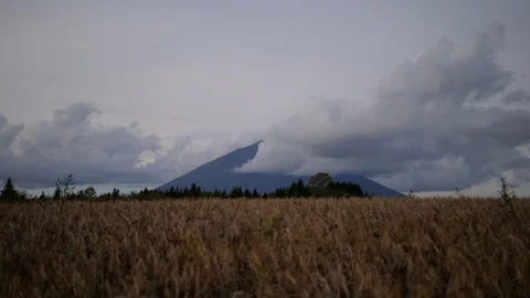 Mount Fuji timelapse on a cloudy day, Japan in 4K Stock Footage 107333544