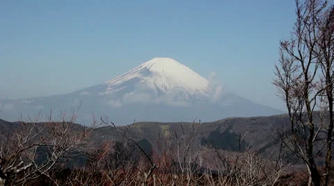 Mount Fuji view from Hakone Stock Footage 25821562