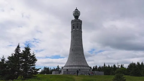 Mount Greylock Summit and War Memorial Tower 4K Time Lapse Stock Footage 337957470