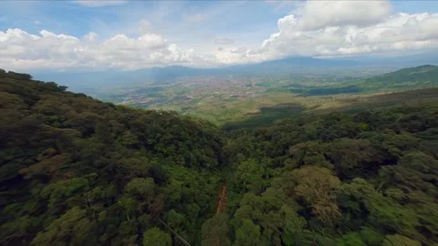 MOUNT GUNTUR FPV LONG DIVE Stock Footage 229047666