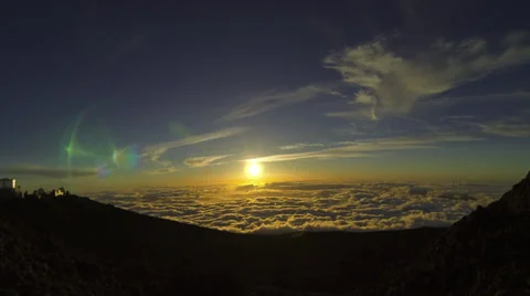 Mount Haleakala Sunset Timelapse Time Lapse 4K HD Stock Footage 32152204