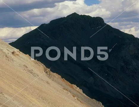 Mount Harvard from Elkhead Pass, Collegiate Peaks Wilderness, Colorado Stock Photos