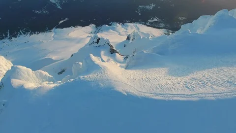 Mount Hood Summit Stock Footage 128979781