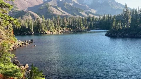 Mount Jefferson PCT backpacking: Jefferson Park Video stock 329457458