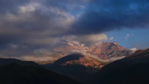 Mount Kazbek Time-lapse Stock Footage 278928874