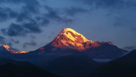 Mount Kazbek Time-lapse Stock Footage 278929215
