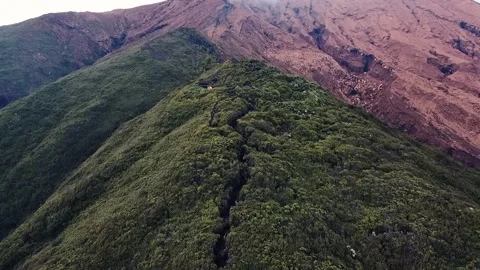 Mount Kerinci Stock Footage 222323223