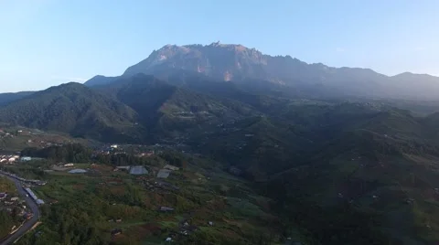 Mount Kinabalu From aerial view Stock Footage 55953773