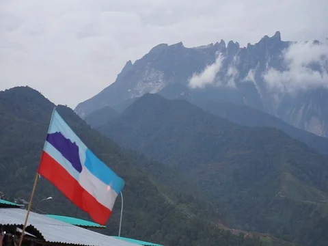 Mount Kinabalu Stock Footage 115780907