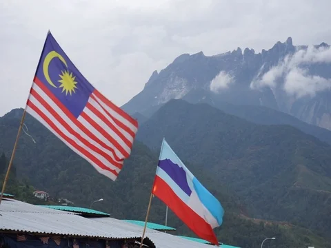 Mount Kinabalu Stock Footage 115780913