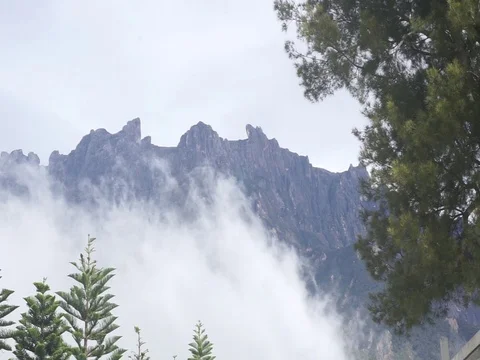 Mount Kinabalu Stock Footage 123759486