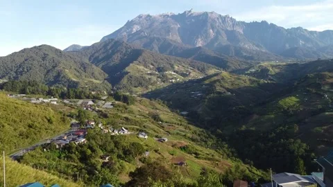 Mount Kinabalu mid day scenery Stock Footage 253556948