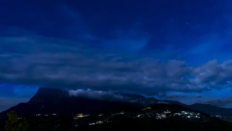 Mount Kinabalu Night Timelapse  Vidéo 114475622
