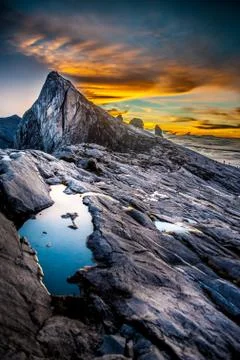 Mount Kinabalu Stock Photos