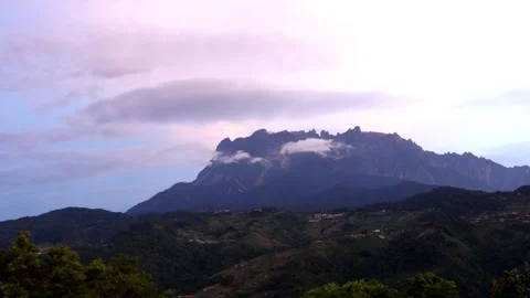 Mount Kinabalu Time Lapse Stock Footage 145312627
