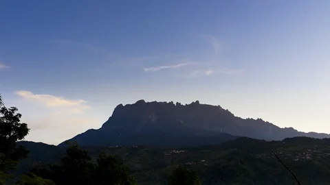 Mount Kinabalu timelapse in sunrise  Vidéo 114474652