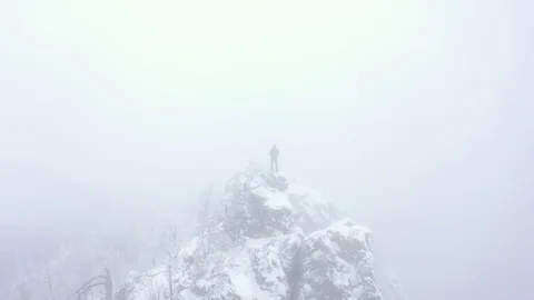 Mount Kulsugadytash in a Blizzard Video stock 119528893