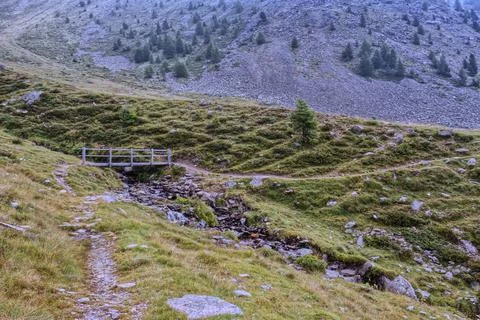 Mount Larice in Val d'Ultimo. Stock Photos