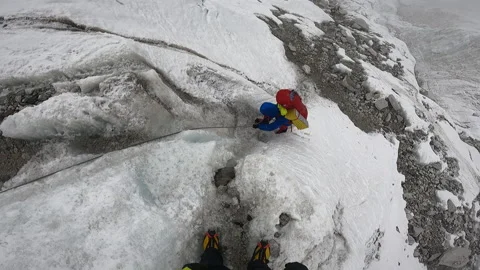 Mount Lhotse trek. Stock Footage 169627854