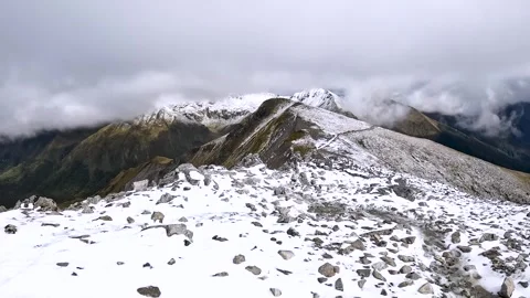 Mount Luxmore on the Kepler Track with Mountain Ridge views across the Sout.. Stock Footage 295242646