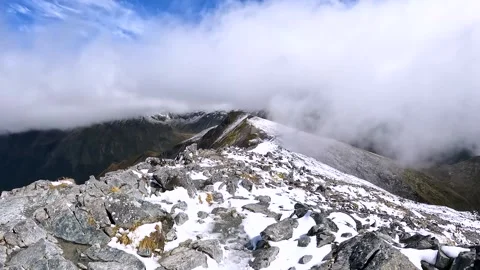 Mount Luxmore on the Kepler Track with Mountain Ridge views across the Sout.. Stock Footage 295242767