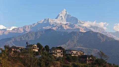 Mount Machhapuchhre Stock Photos