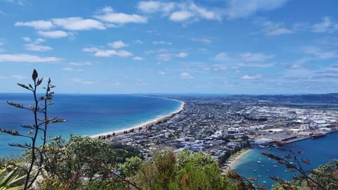 Mount Maunganui Summit Video stock 291930723