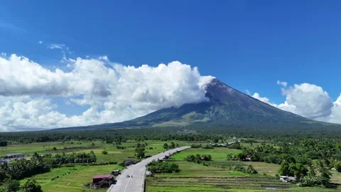 Mount Mayon Stock Footage 312604817