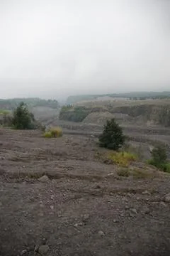 Mount Merapi devastation impact on its surrounding Stock Photos