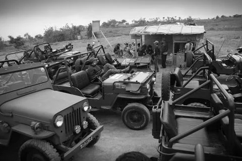 Mount Merapi devastation impact on its surrounding Stock Photos